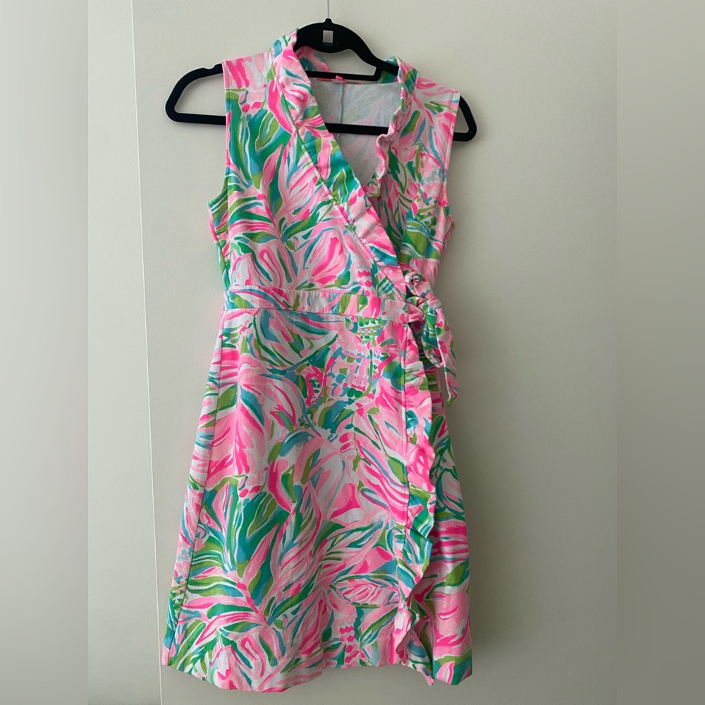 Lilly Pulitzer wrap cotton dress